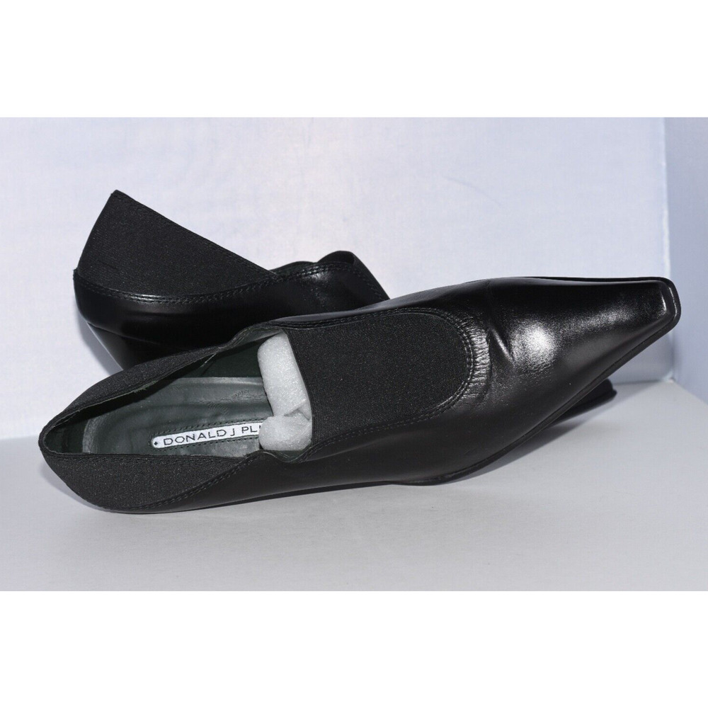 Donald J Pliner Mato Black Leather Pointed Toe Pump Bootie Womens Size 9 - Picture 6 of 13